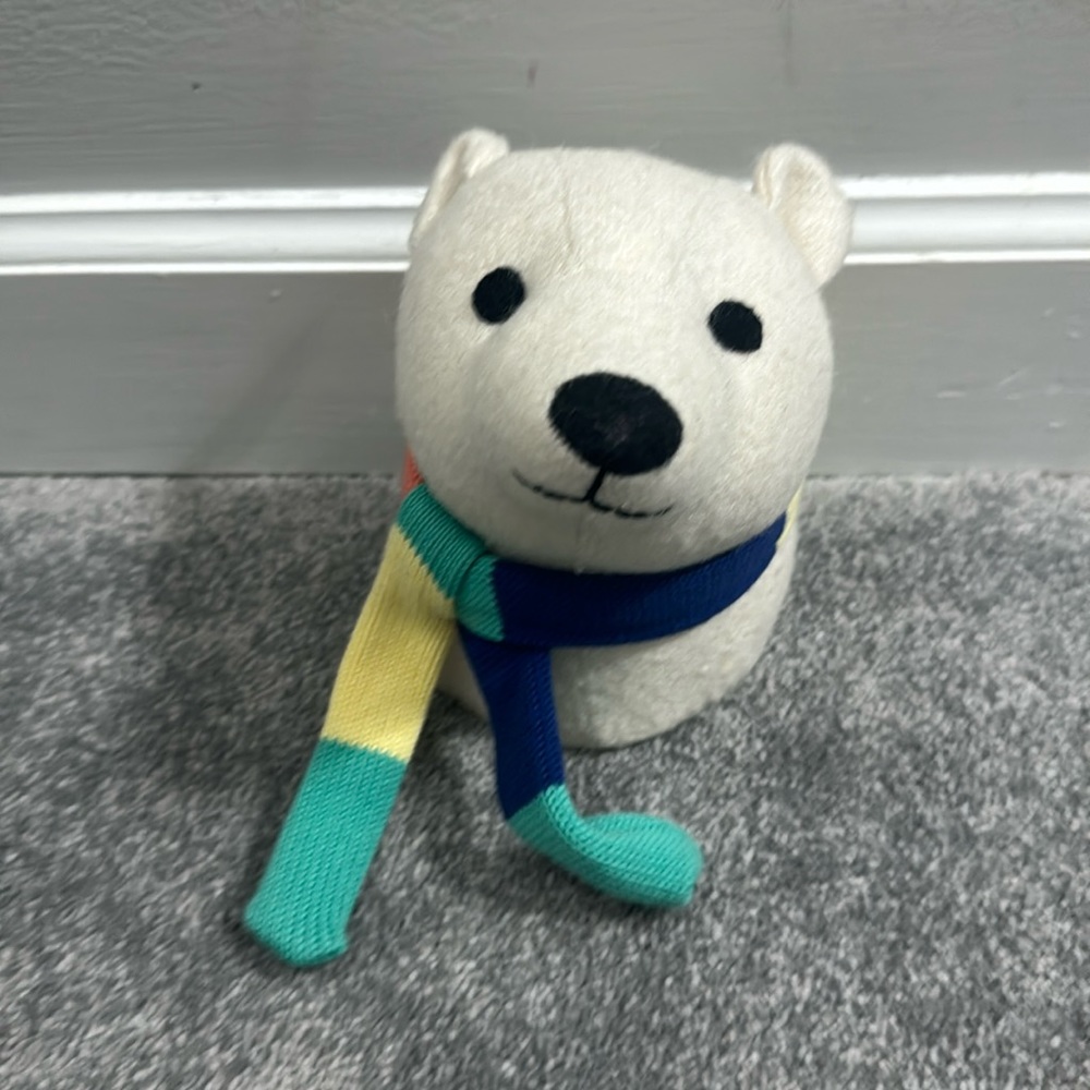 Hanging plush polar bear - baby or child room